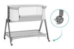 BEISTELLBETT Dream Grau  - Grau, Basics, Textil/Metall (60/86/95cm) - Fillikid