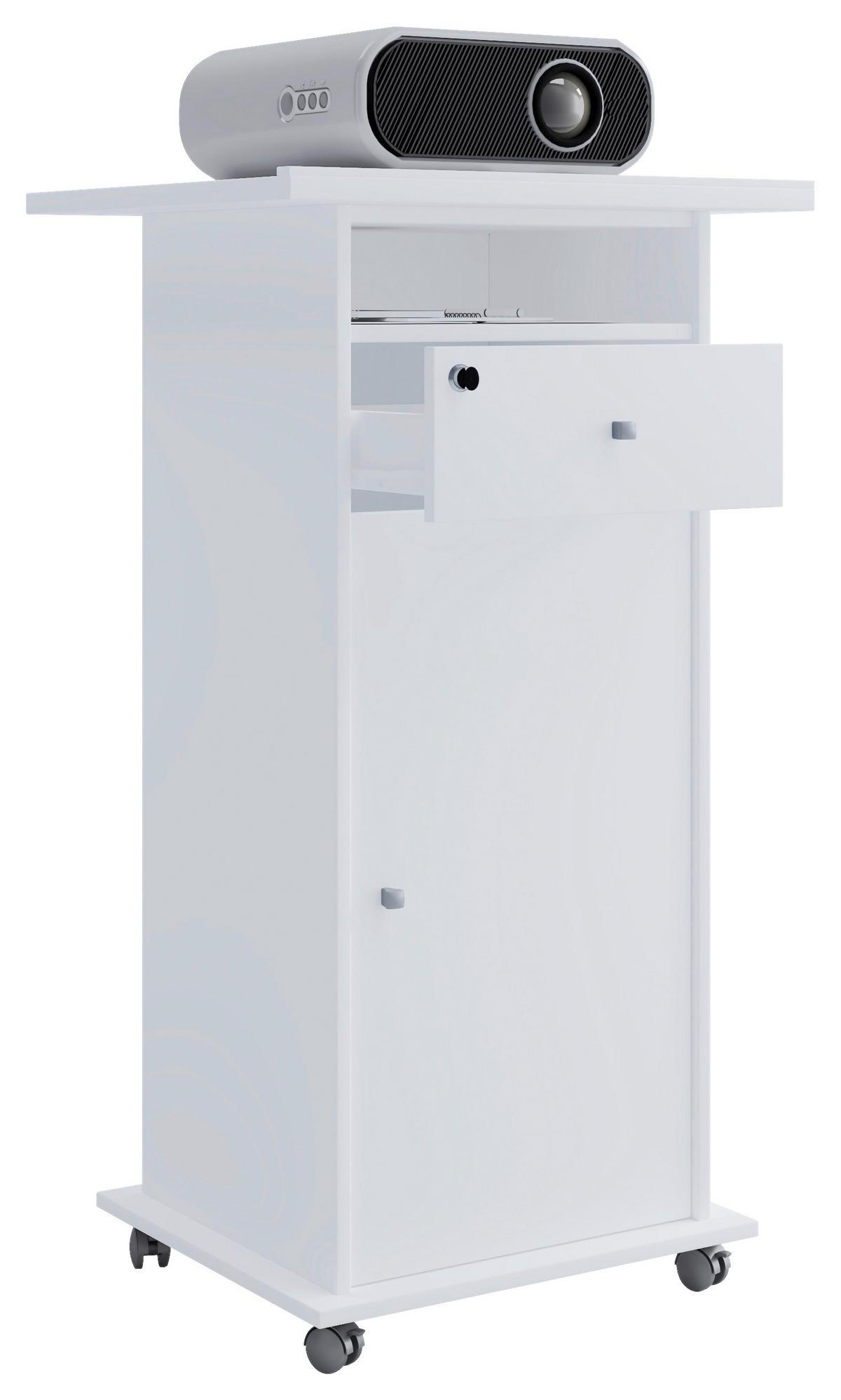 STEHPULT 60/50/108,3 cm  - Weiß, MODERN, Holzwerkstoff (60/50/108,3cm) - MID.YOU