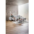 ECKSOFA  in Leinenoptik Hellgrau, Grauweiß  270/171 cm  - Schwarzchrom/Hellgrau, Design, Holz/Kunststoff (270/171cm) - Xora