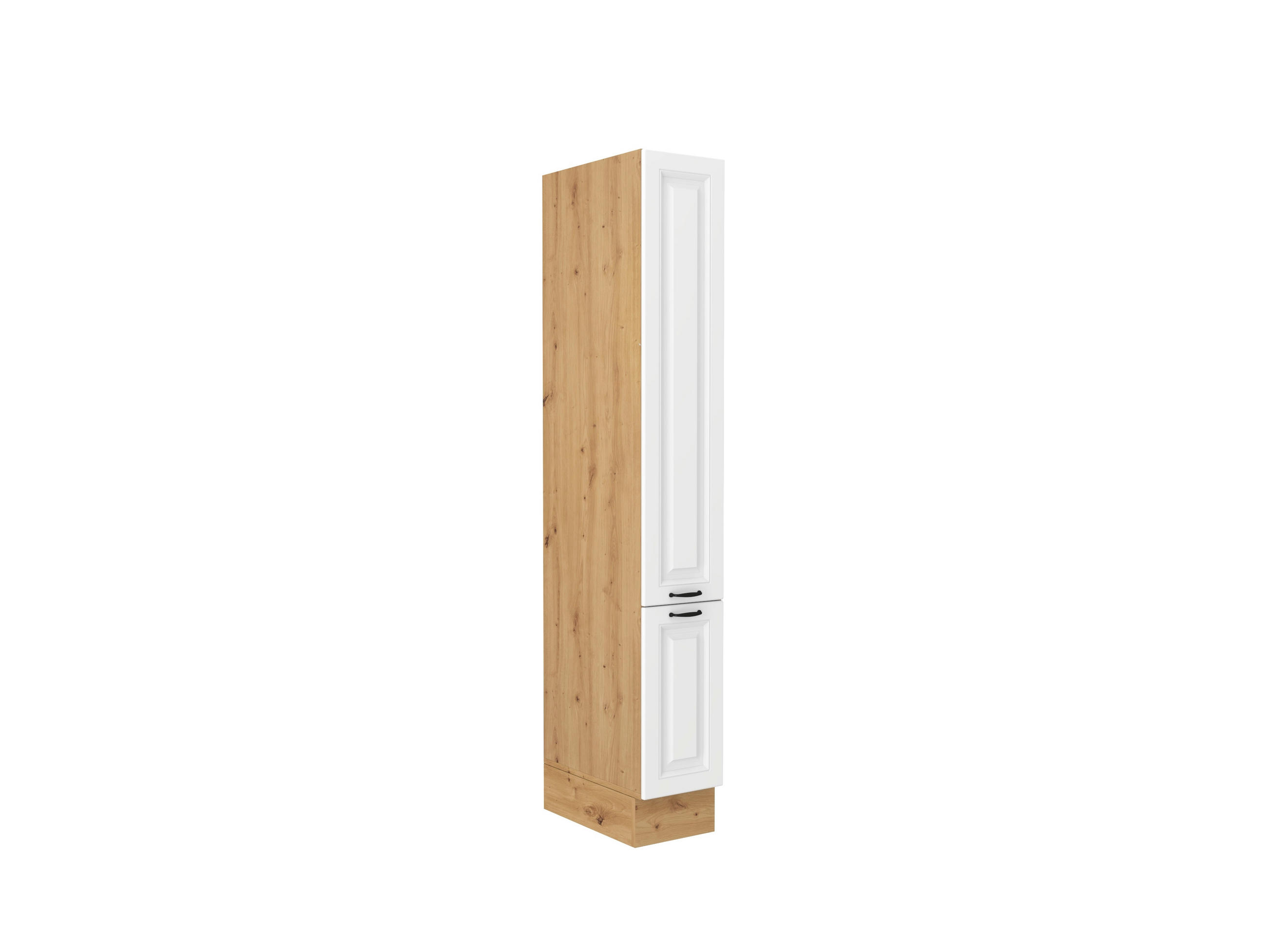 IZVLEČNA OMARA - črna/bela, Konvencionalno, kovina/leseni material (30/205/57cm) - Xora