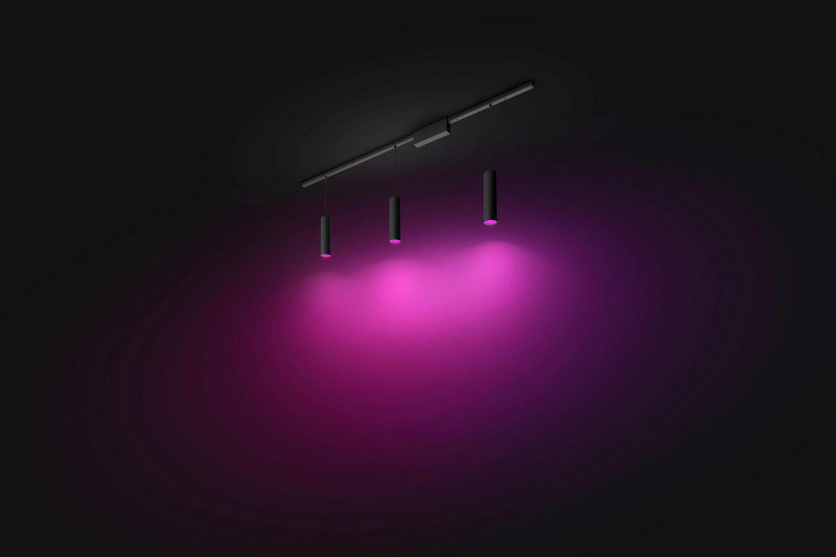 SCHIENENSYSTEM Perifo 171,5/28,8/2,6 cm   - Schwarz, Basics, Metall (171,5/28,8/2,6cm) - Philips HUE