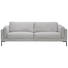 SOFA in Textil Grau - Schwarz/Grau, Design, Textil/Metall (249/86/96cm) - Lomoco SOFA in Textil Grau - Schwarz/Grau, Design, Textil/Metall (249/86/96cm) - Lomoco