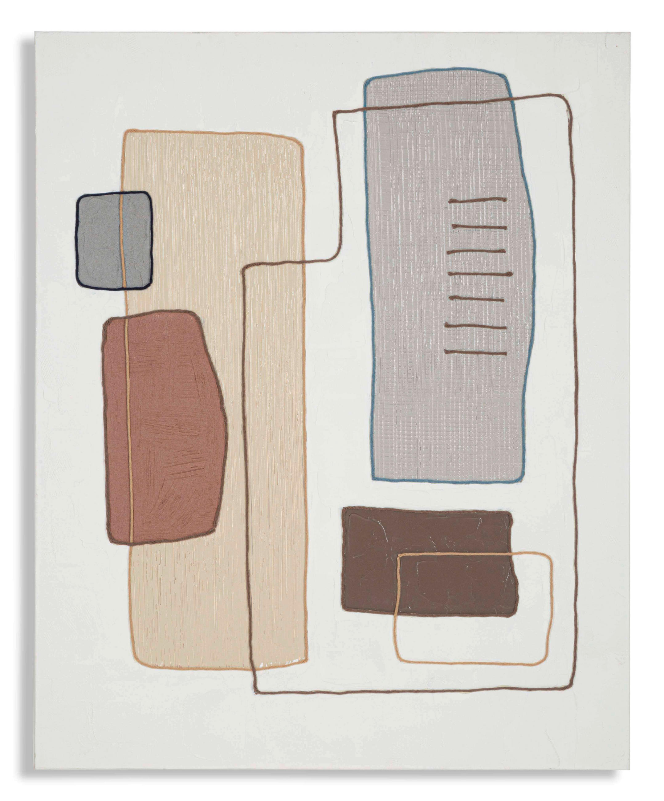 LEINWANDBILD Abstraktes  - Basics, Holz/Textil (80/100/2.8cm)