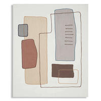 LEINWANDBILD Abstraktes  - Basics, Holz/Textil (80/100/2.8cm)