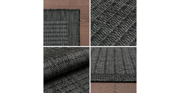 OUTDOORTEPPICH 60/100 cm GIZA  - Schwarz, Basics, Textil (60/100cm) - Novel