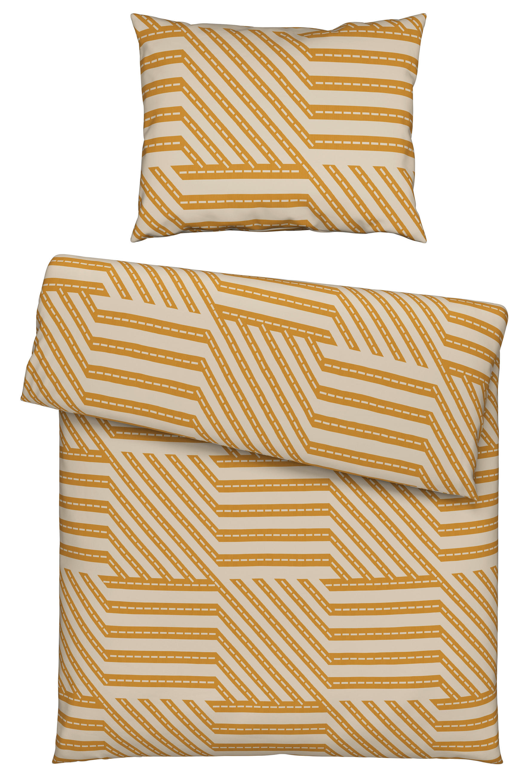 POVLEČENÍ, renforcé, žlutá, 140/200 cm - žlutá, Konvenční, textil (140/200cm) - Bio:Vio