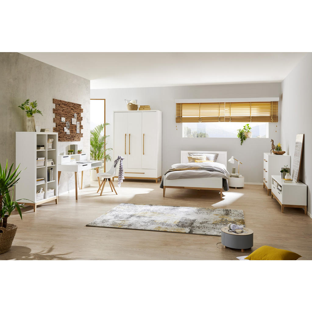 Thumbnail - Stylife Kommode, Weiß, Eiche, Holz, Eiche, massiv, 3 Schubladen, 110x92x47 cm, Beimöbel erhältlich, stehend, Wohnzimmer,...