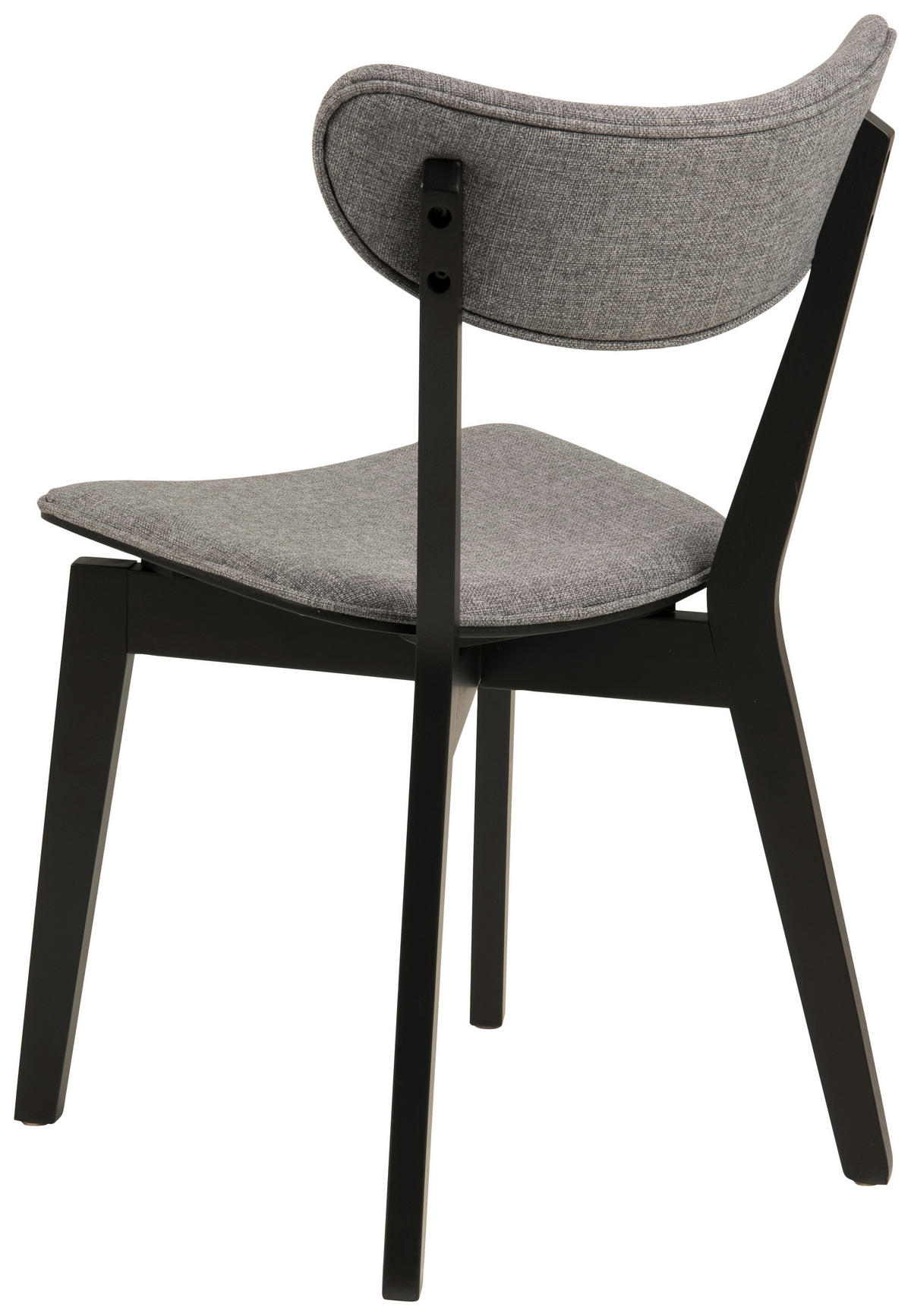 STOL flatväv  - svart/grå, Klassisk, trä/textil (45/78/55cm) - Best Price