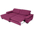 ECKSOFA  in Webstoff Lila  180/265 cm  - Lila/Schwarz, Design, Textil/Metall (180/265cm) - Carryhome