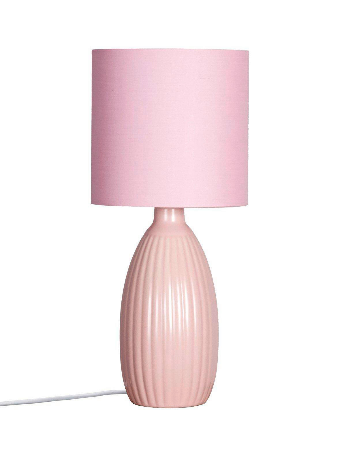 TISCHLEUCHTE Uno   - Goldfarben/Rosa, Trend, Keramik/Metall (16/37cm) - PR Home