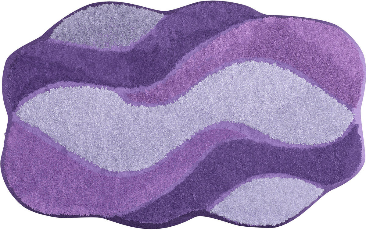 BADTEPPICH Carmen Flieder 70/120 cm  - Flieder, Basics, Kunststoff/Textil (70/120cm) - Grund