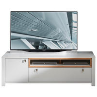 TV DIEL, buk, biela, farba buka, 162/51/47 cm - farba buka/biela, Basics, kov/drevo (162/51/47cm) - Landscape