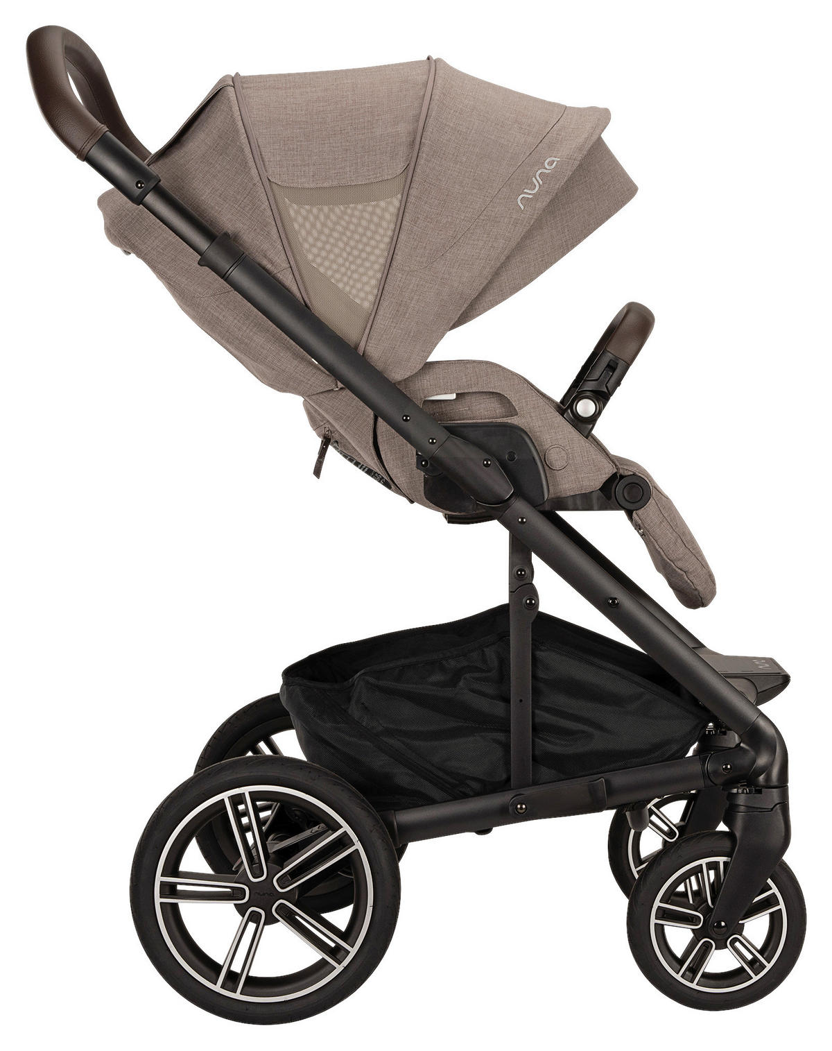 KINDERWAGENSET  MIXX NEXT  CEDAR  - Graubraun/Schwarz, Basics, Kunststoff/Textil (60/110/82cm) - Nuna