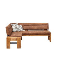 ECKBANK 163/203 cm  in Eichefarben, Hellbraun  - Hellbraun/Eichefarben, KONVENTIONELL, Holz/Textil (163/203cm) - Moderano