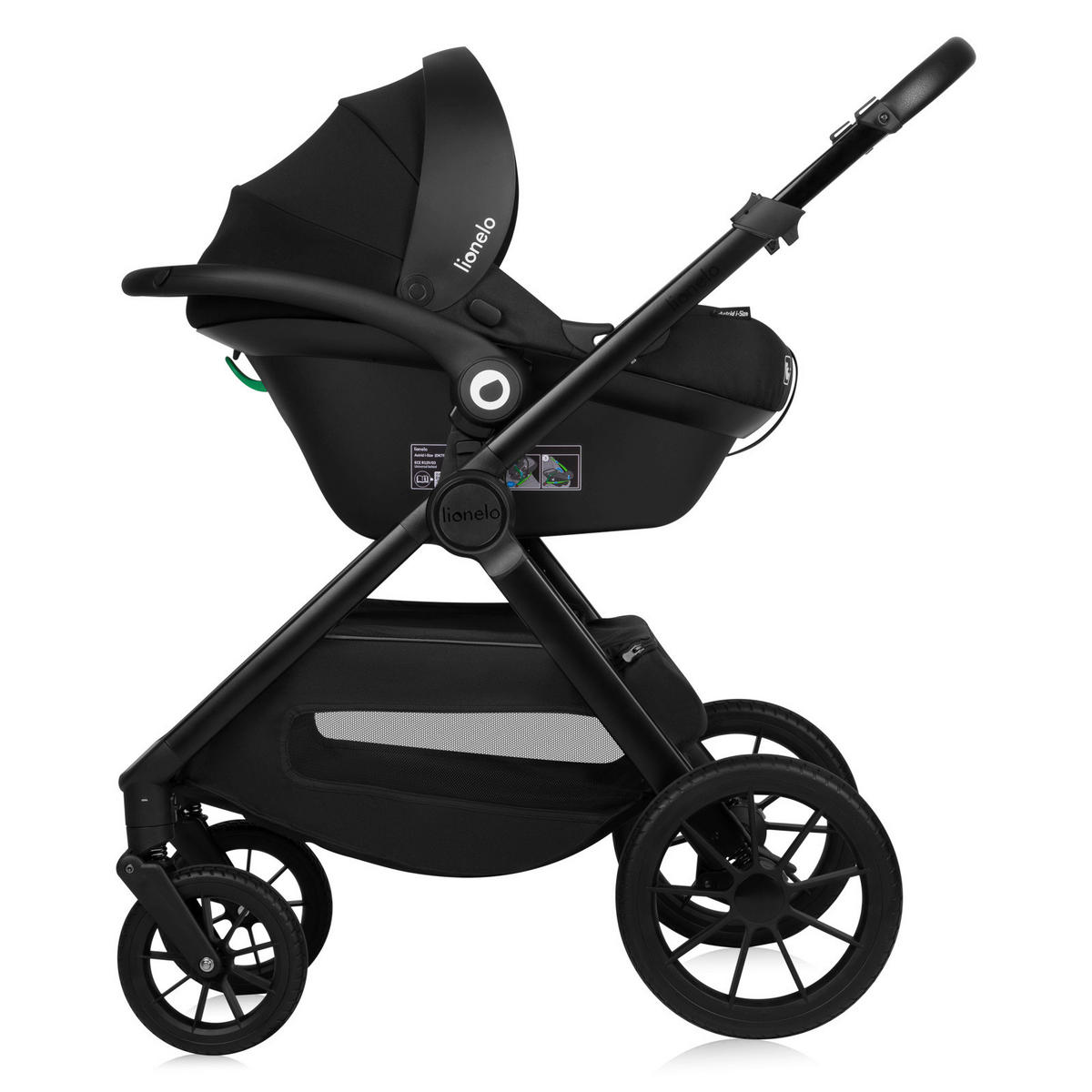 KINDERWAGENSET  LO-Layla 3in1  Black Onyx  - Schwarz, Basics (94/62/115cm) - Lionelo