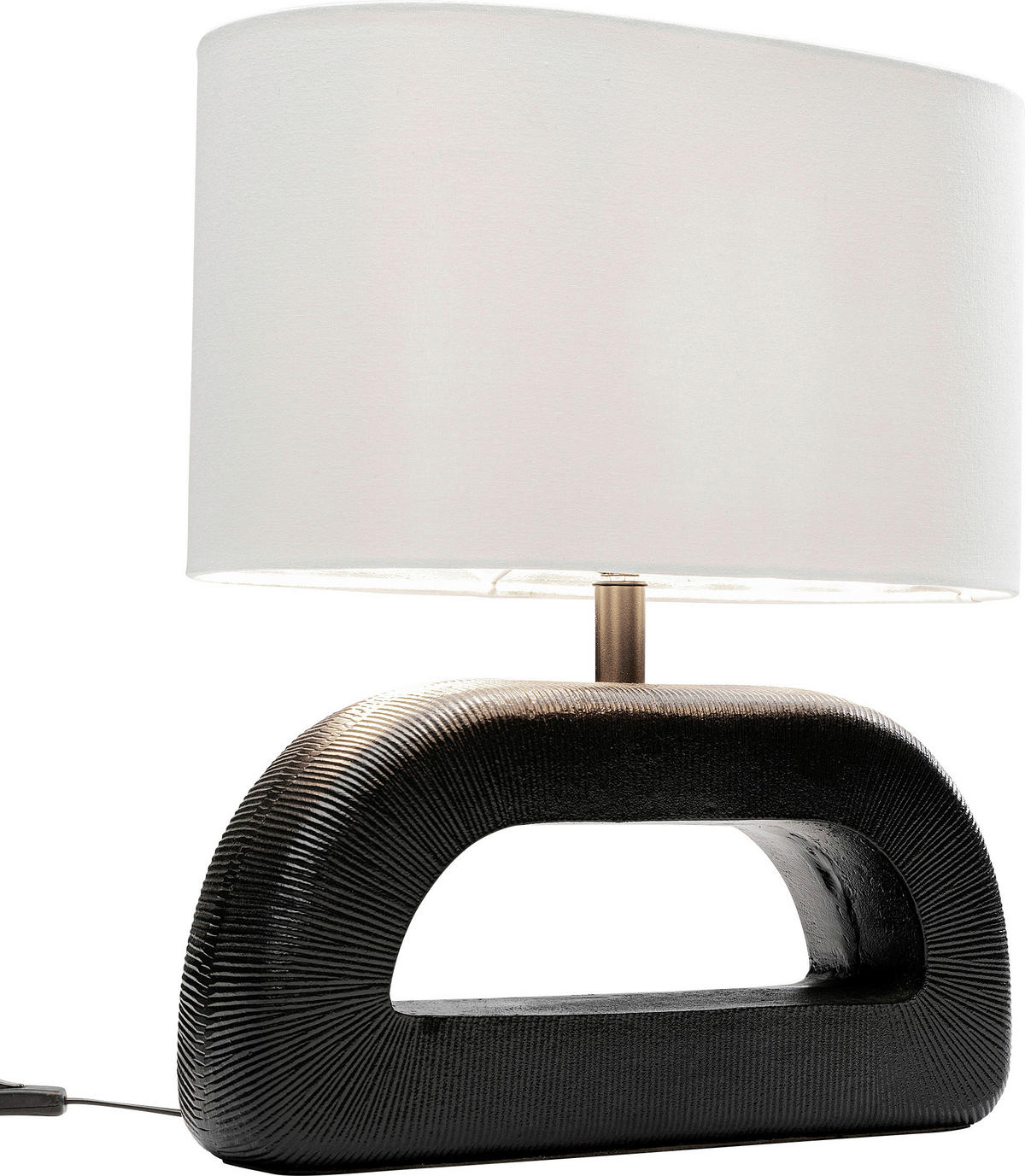 TISCHLEUCHTE Tube 45,75/52/25,4 cm   - MODERN, Textil/Metall (45,75/52/25,4cm) - Kare-Design