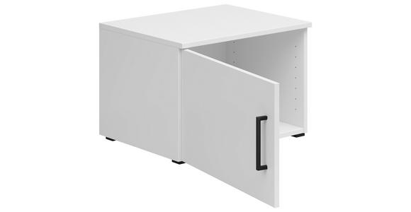 AUFSATZSCHRANK 50/35/40 cm - Schwarz/Weiß, MODERN, Holzwerkstoff/Kunststoff (50/35/40cm) - Carryhome