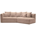 ECKSOFA in Chenille Beige  - Beige/Schwarz, MODERN, Kunststoff/Textil (315/180cm) - Hom`in