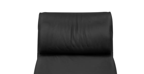 RELAXSESSEL Lederlook Kopfteilverstellung, Sitztiefenverstellung, Fußteilverstellung, Rücken echt - Schwarz, Design, Textil/Metall (74/115/84cm) - Xora