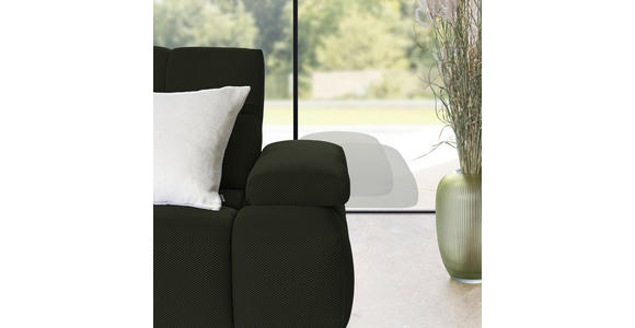 ECKSOFA in Struktur Olivgrün 233/313 cm - Schwarz/Olivgrün, Design, Kunststoff/Textil (233/313cm) - Emilio Belluti