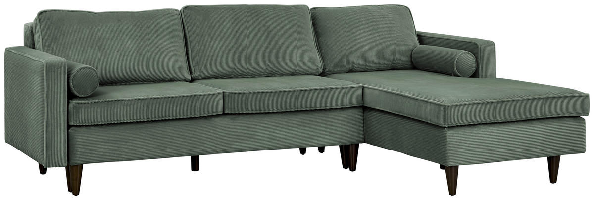 Freisteller von Livetastic ECKSOFA Grün Cord.