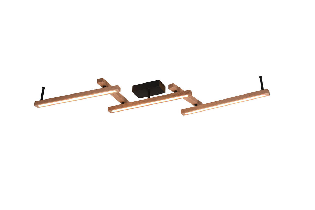 LED-DECKENLEUCHTE 36 W    180/13/10 cm  - Naturfarben, Basics, Holz (180/13/10cm) - Trio Leuchten
