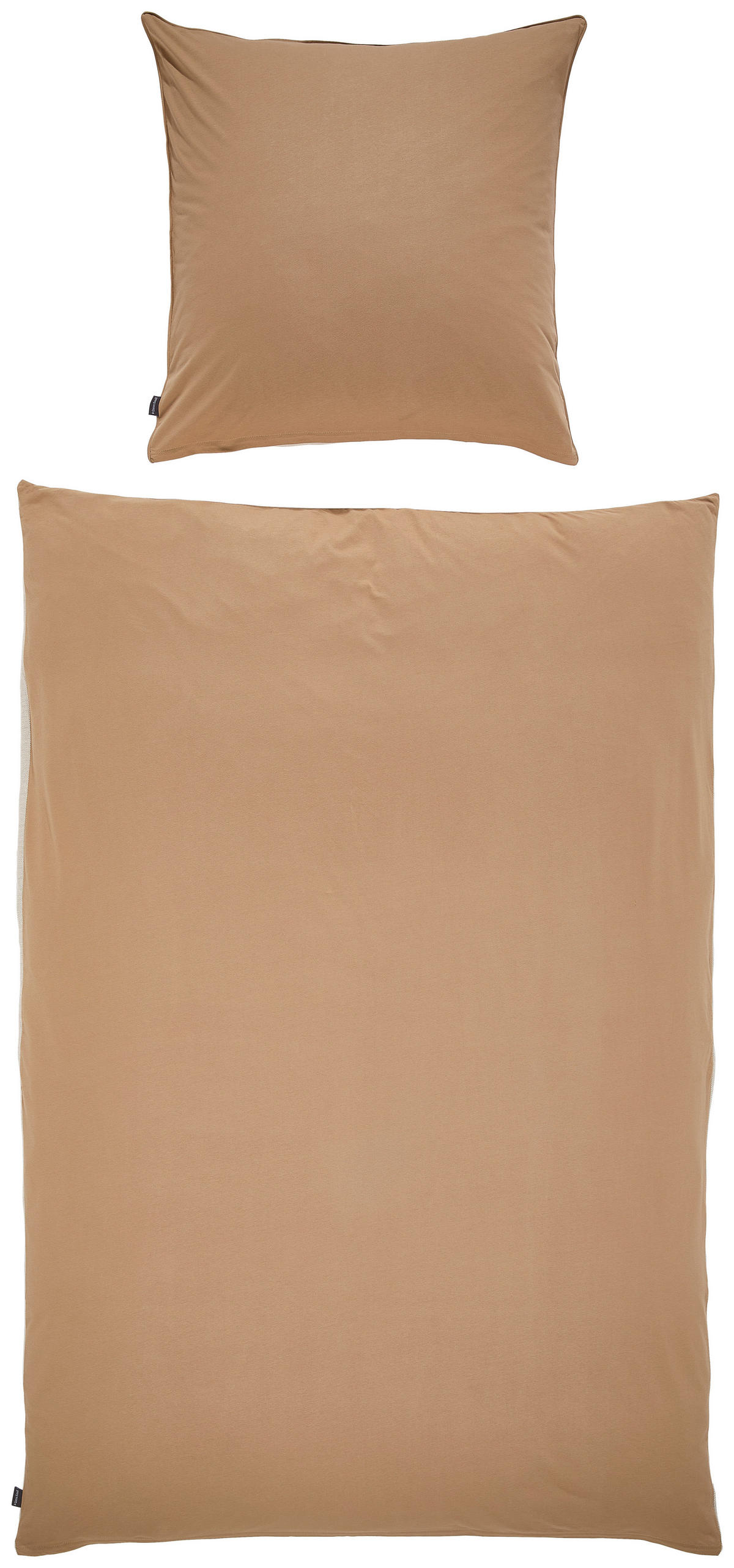 WENDEBETTWÄSCHE 2-teilig 135/200 cm  - Beigebraun, Textil (135/200cm) - Dieter Knoll