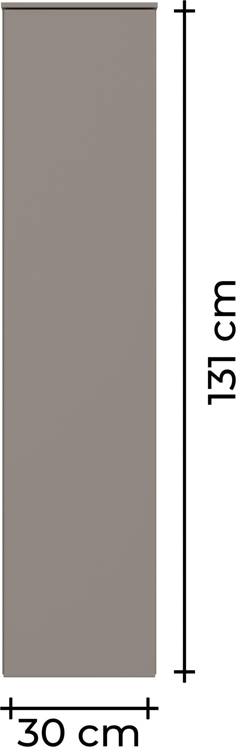 MIDISCHRANK 30/130/37,4 cm  - Beigebraun, MODERN, Holzwerkstoff (30/130/37,4cm) - Celina Home