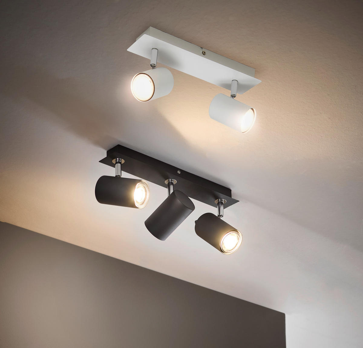 BODOVÉ SVÍTIDLO, 35 W/GU10, 40/7/15 cm - černá, Basics, kov (40/7/15cm) - Novel