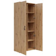 MEHRZWECKSCHRANK 80/195/40 cm  - Anthrazit/Schwarz, MODERN, Holzwerkstoff/Kunststoff (80/195/40cm) - Carryhome