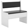 SITZBANK in Holzwerkstoff Weiss  - Weiss, Modern, Holzwerkstoff (80/80/42cm) - MID.YOU