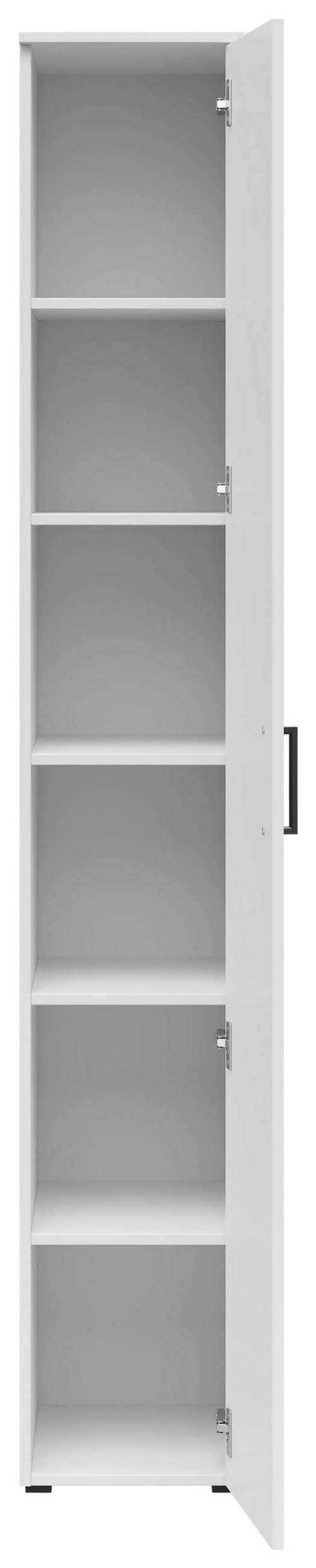 VIŠENAMENSKI ORMAR bela  30/195/40 cm  - bela/crna, Moderno, pločasti materijal/plastika (30/195/40cm) - Carryhome