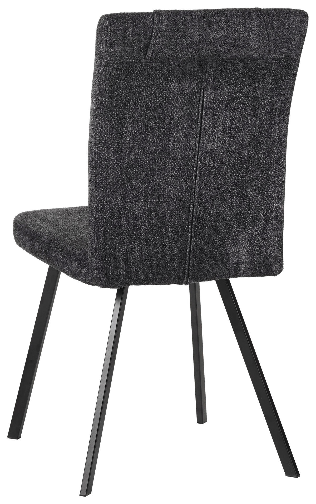 STOL, kovina, tekstil siva  - siva/črna, Moderno, kovina/tekstil (46/94/58cm) - Carryhome