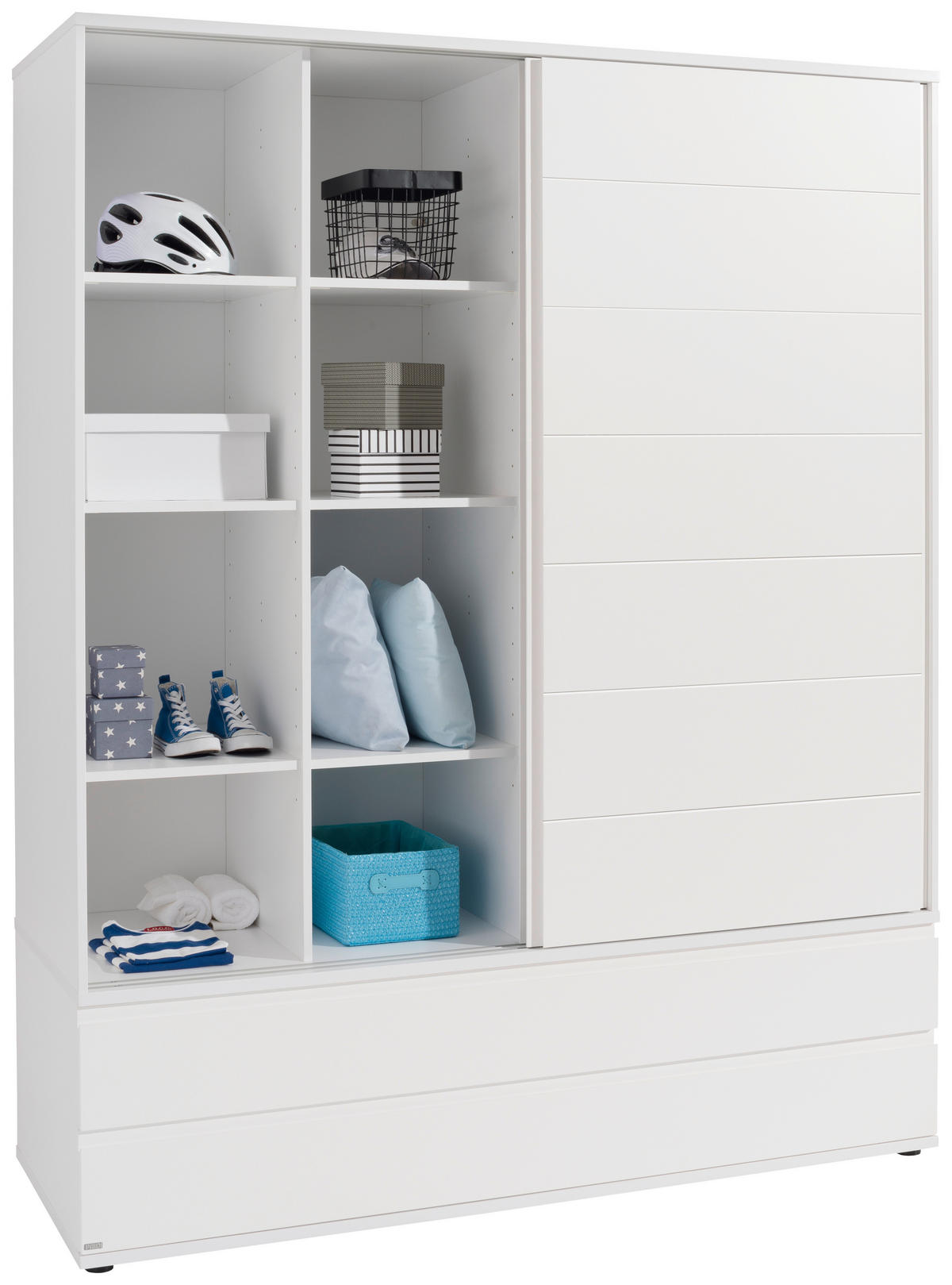 KLEIDERSCHRANK  in Weiß  - Weiß, Design, Holzwerkstoff (164/206,8/62,6cm) - Paidi
