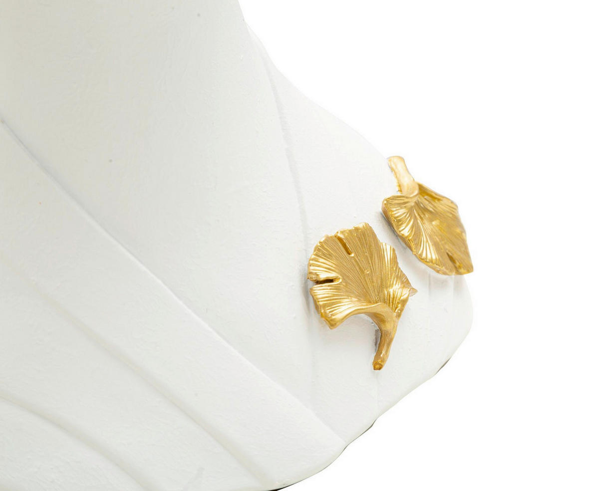 SKULPTUR - Goldfarben/Weiß, Basics, Kunststoff (21.5/35/16cm)