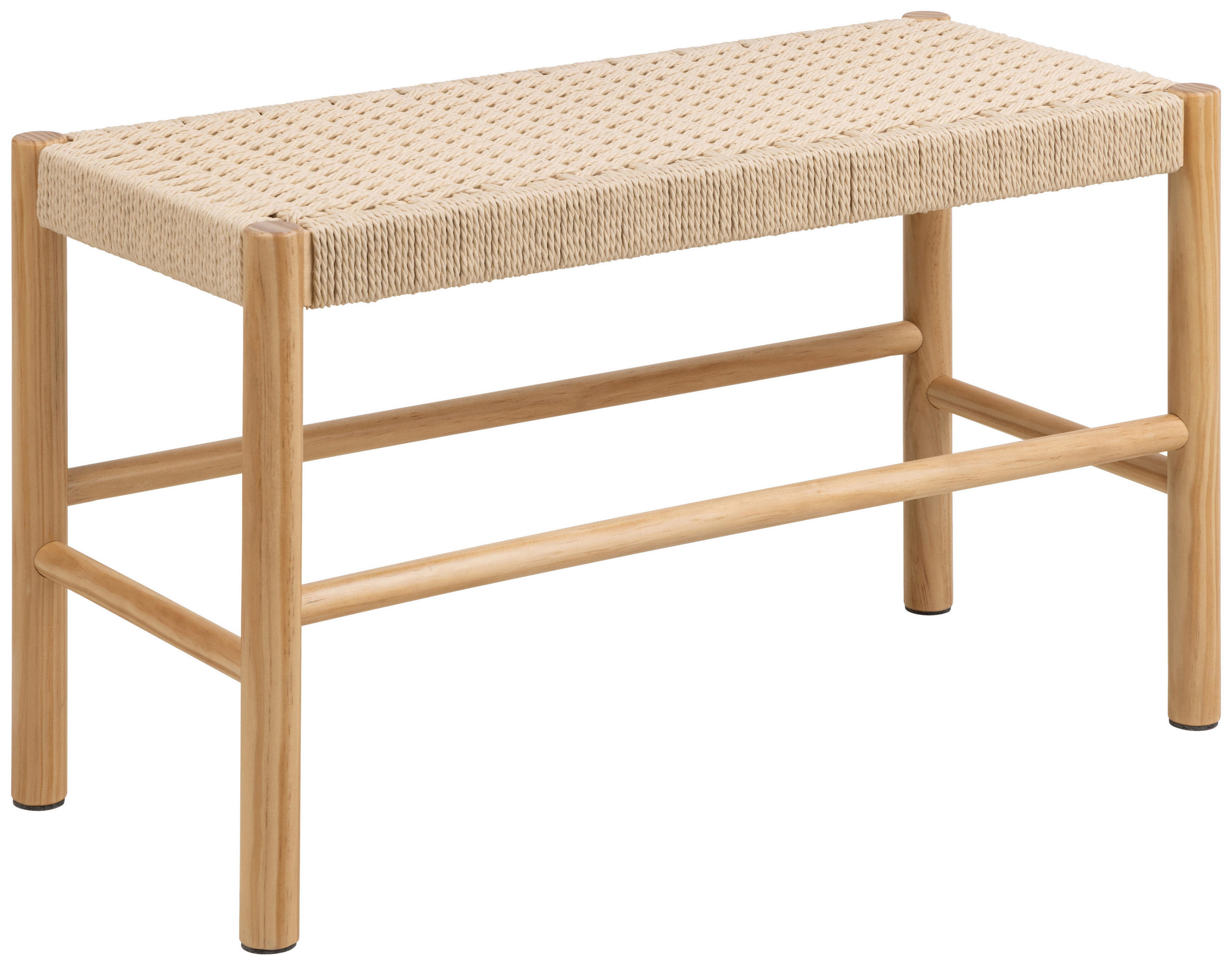 SITZBANK 80/45/35 cm Naturfarben, Kieferfarben Kiefer teilmassiv  - Naturfarben/Kieferfarben, Trend, Holz/Textil (80/45/35cm)