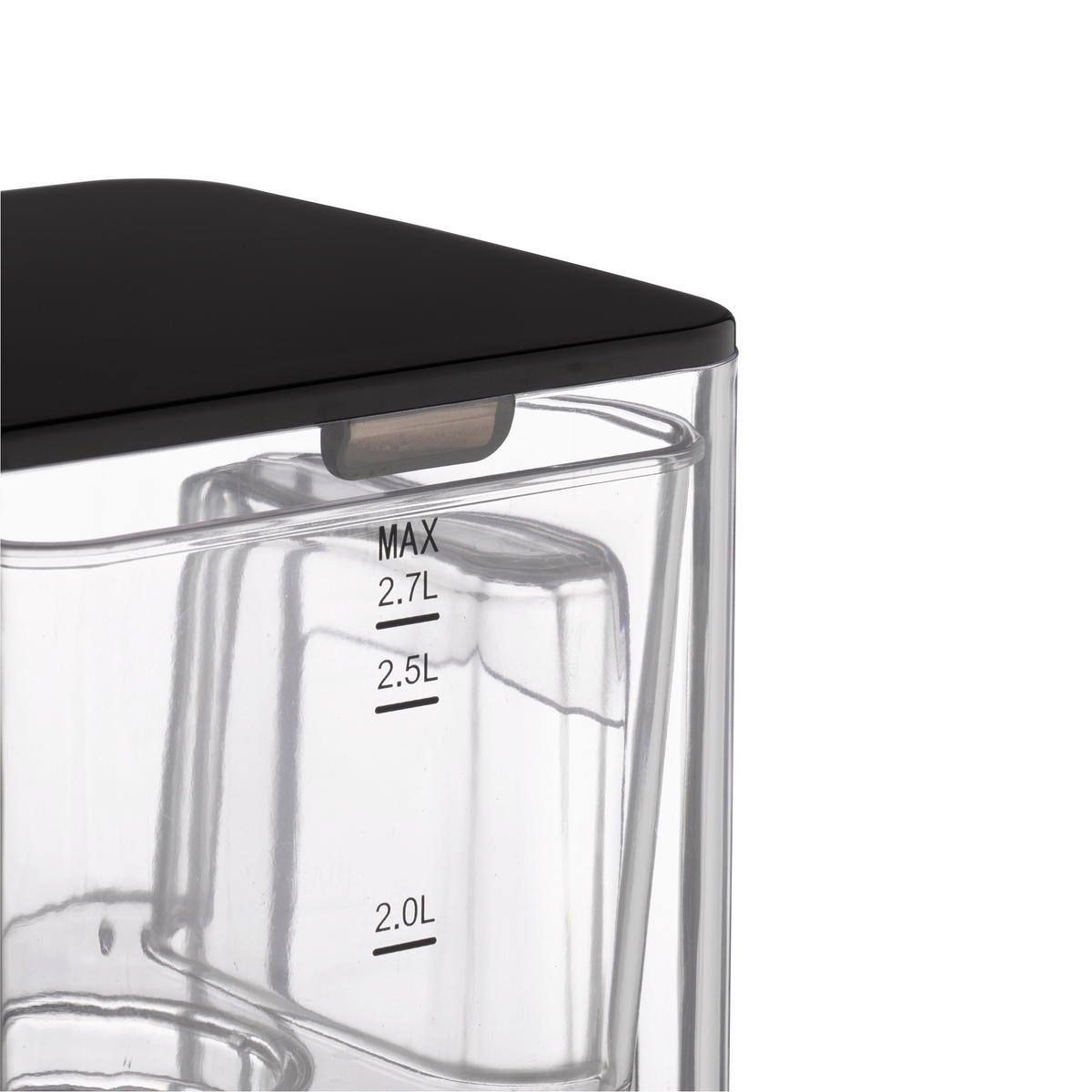 TURBO HEISSWASSERSPENDER HW 660 2,7 L  - Schwarz Hochglanz/Edelstahlfarben, Basics, Kunststoff/Metall (15,5/31,5/25,5cm) - CASO Design