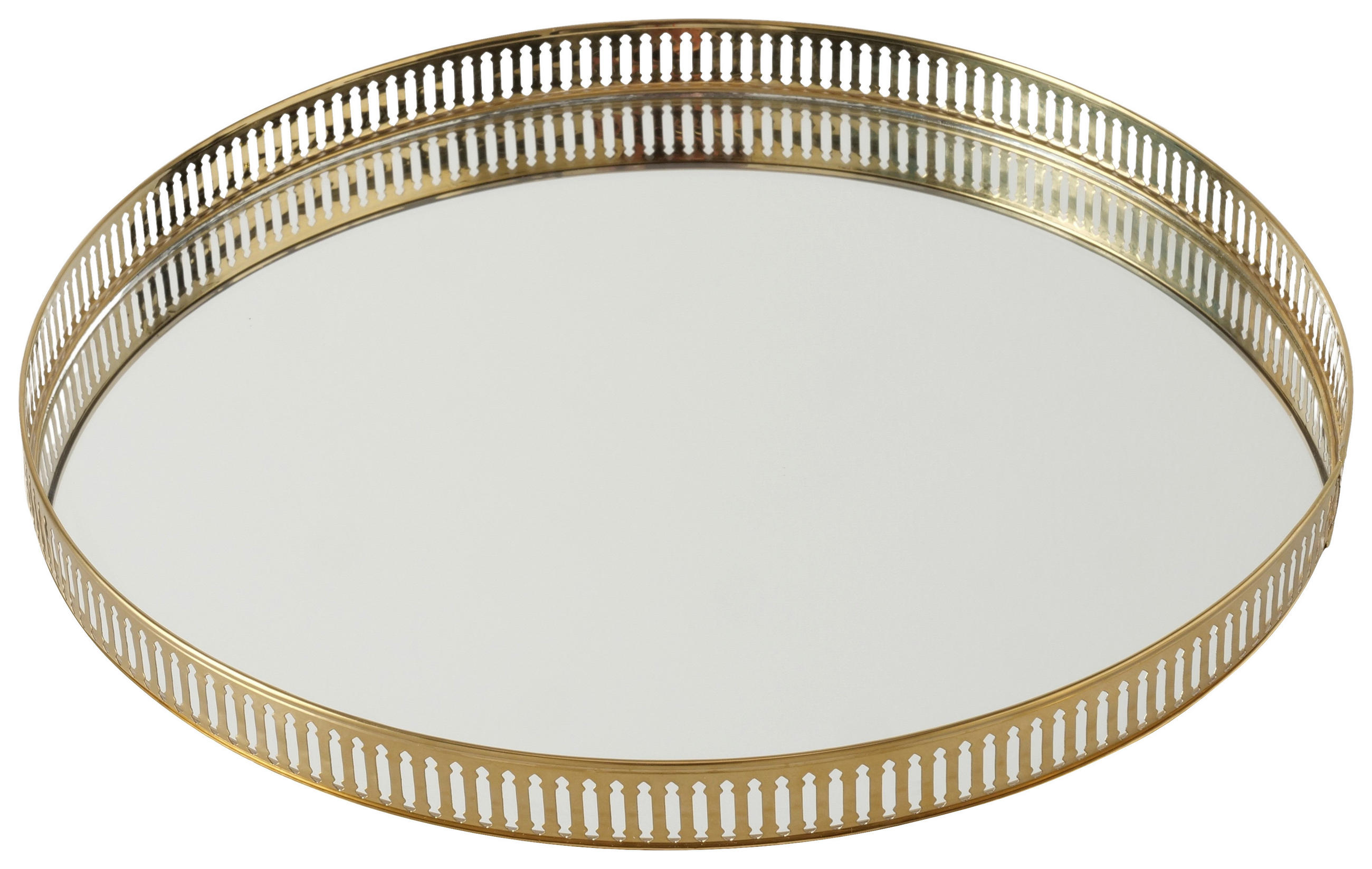 DEKOTABLETT 35/3 cm    - Goldfarben, Trend, Metall (35/3cm) - Ambia Home