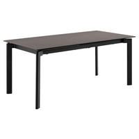 ESSTISCH Schwarz rechteckig  ausziehbar  - Schwarz, MODERN, Keramik/Metall (180-240/90/76cm) - MID.YOU