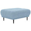 HOCKER Flachgewebe Hellblau  - Schwarz/Hellblau, Design, Holz/Textil (93/45/77cm) - Stylife