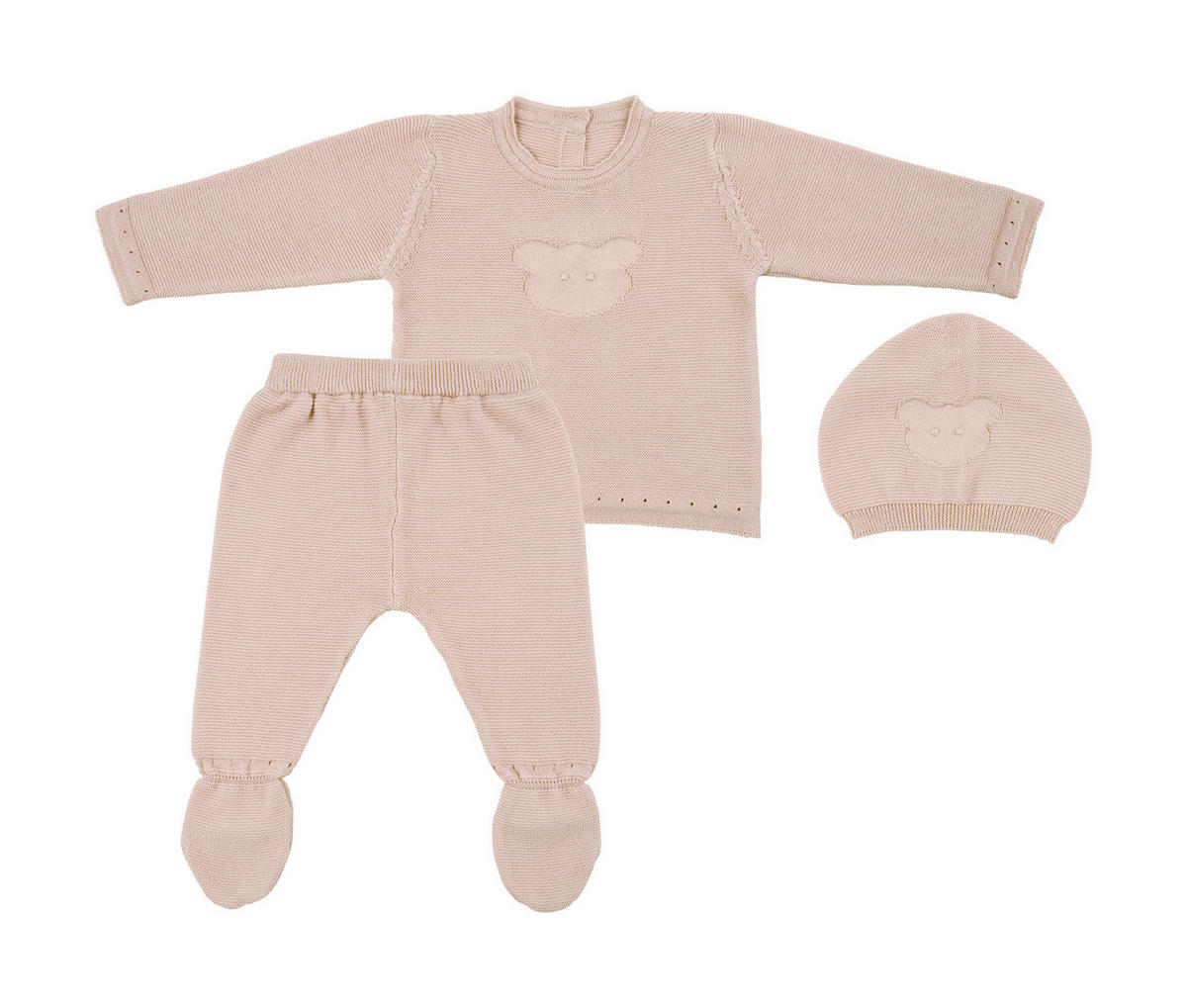BABYBEKLEIDUNGSSET - Beige, Basics, Textil (56null) - Avelia