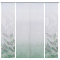 FLÄCHENVORHANG  4 Stück  halbtransparent   60/245 cm  - Grün, Natur, Textil (60/245cm) - Novel