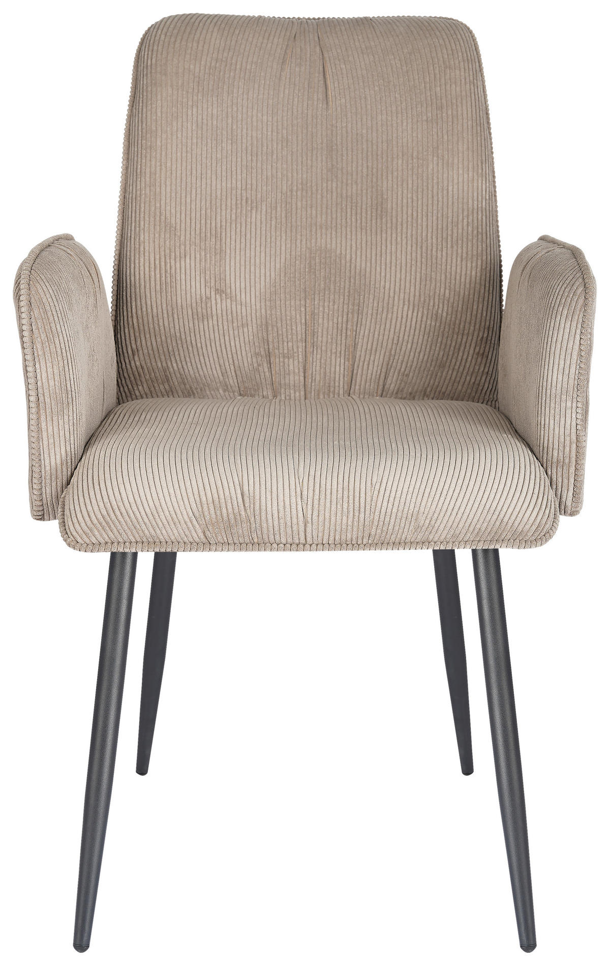 NASLANJAČ, kovina, tekstil rjava, črna  - črna/rjava, Design, kovina/tekstil (58/90/62cm) - Stylife
