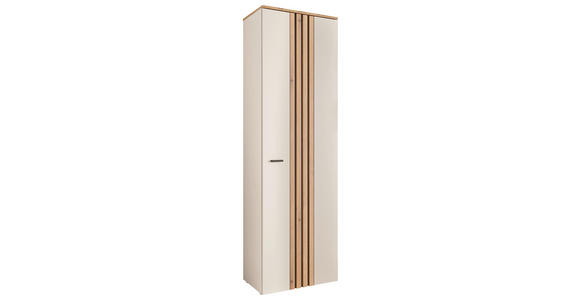 GARDEROBENSCHRANK in 60/197/38 cm - Kaschmir/Eichefarben, Basics, Holzwerkstoff/Kunststoff (60/197/38cm) - Xora