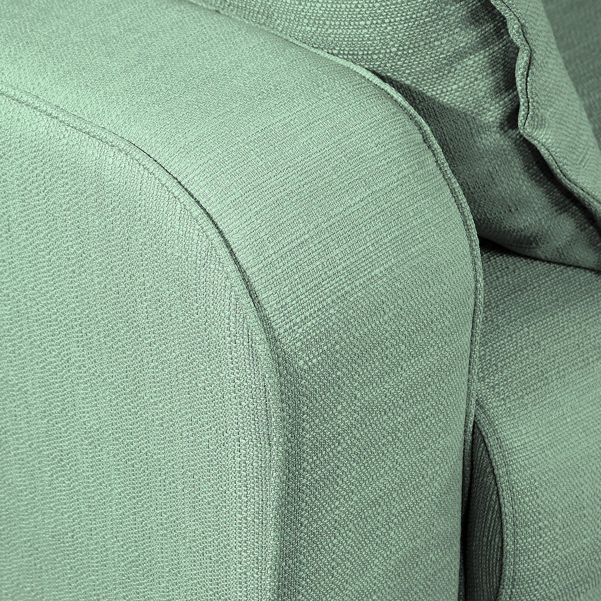 ECKSOFA Beata Mintgrün Mikrofaser  - Wengefarben/Mintgrün, Design, Holz/Textil (230/150cm) - Livetastic