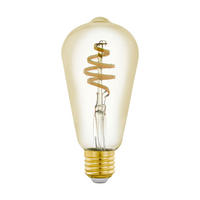 LED-LEUCHTMITTEL   E27 4,9 W  - Goldfarben, Basics, Glas (14,2cm)