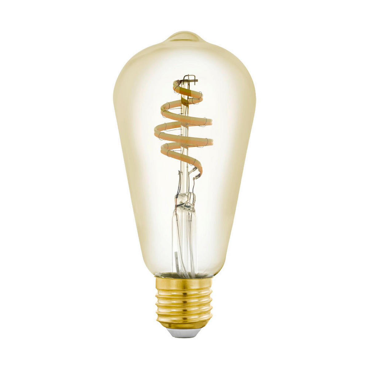 LED-LEUCHTMITTEL   E27 4,9 W  - Goldfarben, Basics, Glas (14,2cm)