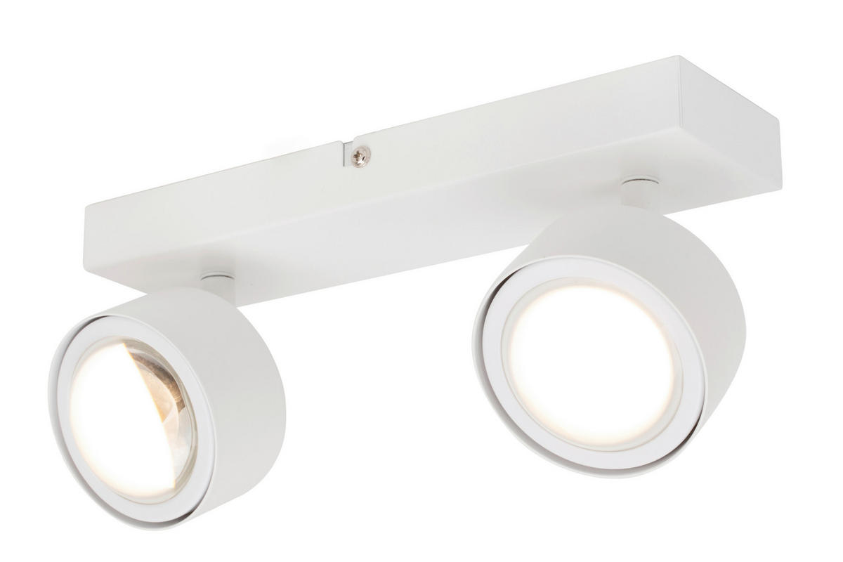 LED-STRAHLER Puk 25/8/10,8 cm   - Weiß, Design, Metall (25/8/10,8cm) - Novel