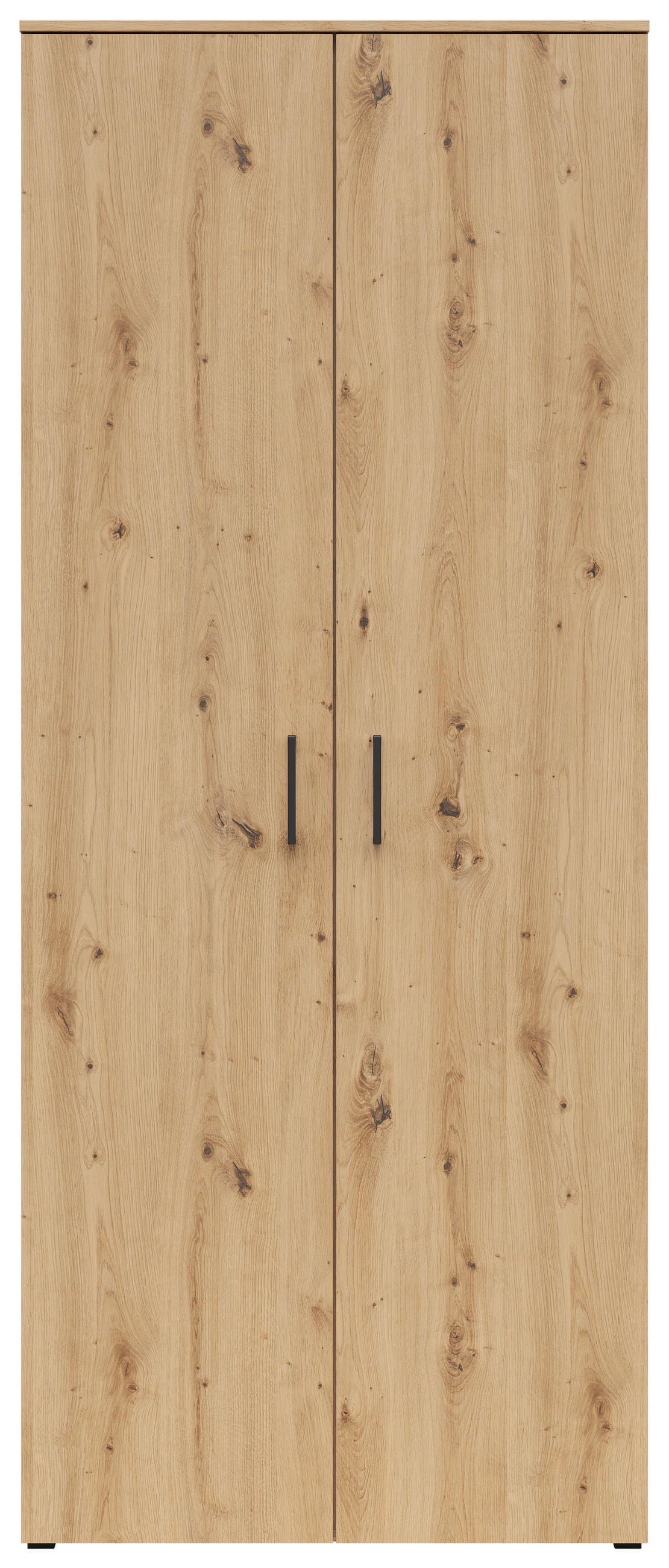 VÍCEÚČELOVÁ SKŘÍŇ, dub artisan, 80/195/40 cm - černá/antracitová, Moderní, kompozitní dřevo/plast (80/195/40cm) - Carryhome