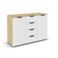 KOMMODE  in 120/81/42 cm  - Dunkelgrau/Weiß, Design, Holzwerkstoff/Metall (120/81/42cm) - Carryhome